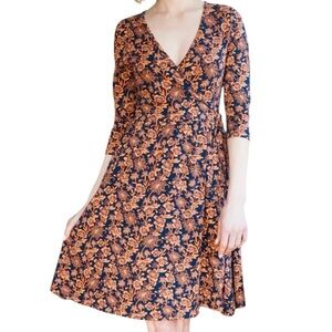 Mata Traders Callie Wrap Dress Auburn